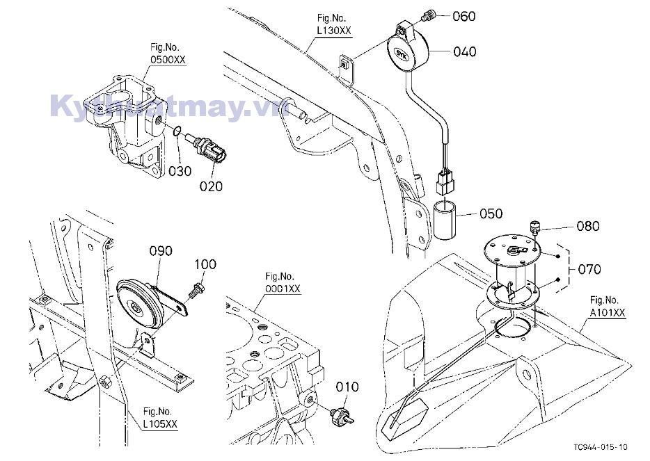 cảm biến nhiệt nhớt dầu còi